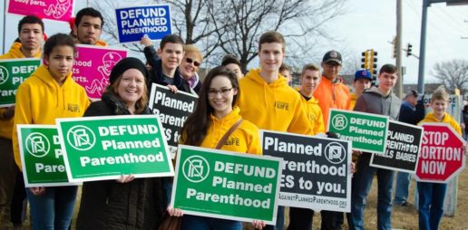 Pro-Life Rally at New Planned Parenthood in Flossmoor, IL